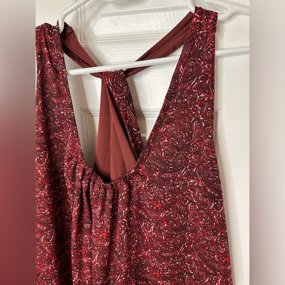 CONVERSE ONE STAR Red Paisley Racerback Midi Style Dress XL - Picture 7 of 7